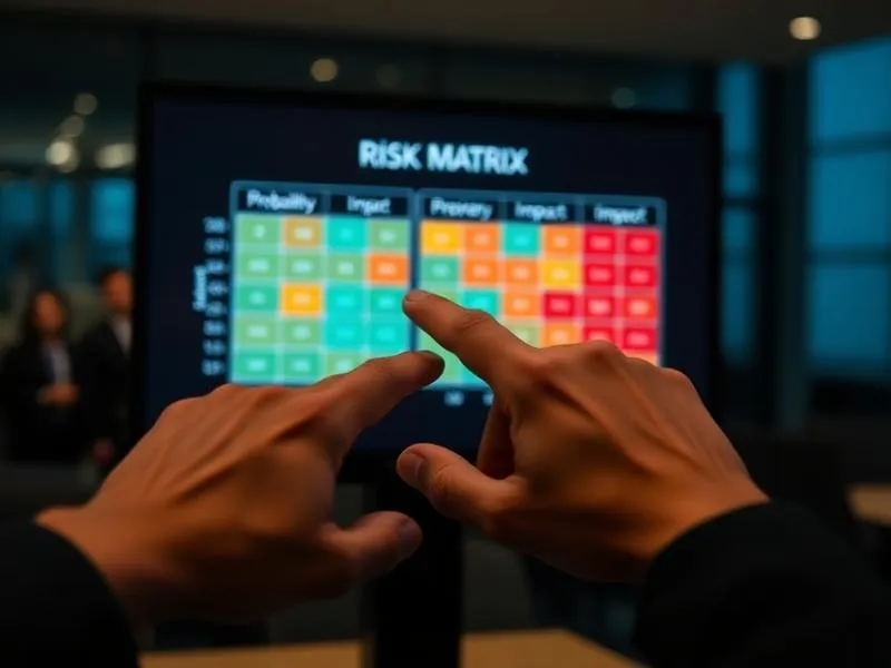 Matrice des risques — criticité et probabilité