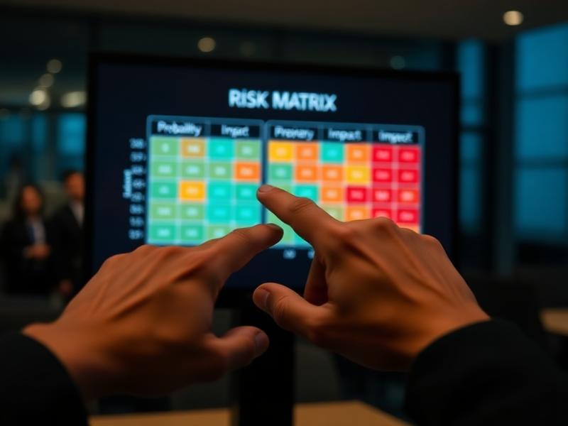 Matrice des risques — criticité et probabilité